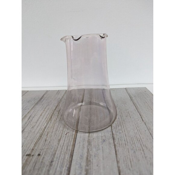Pink Handblown Glass Vase Fluted Ruffle 5" Tall - Picture 1 of 6